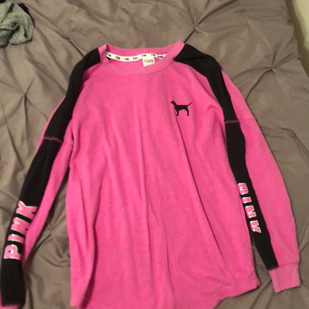 Pink long sleeved shirt
